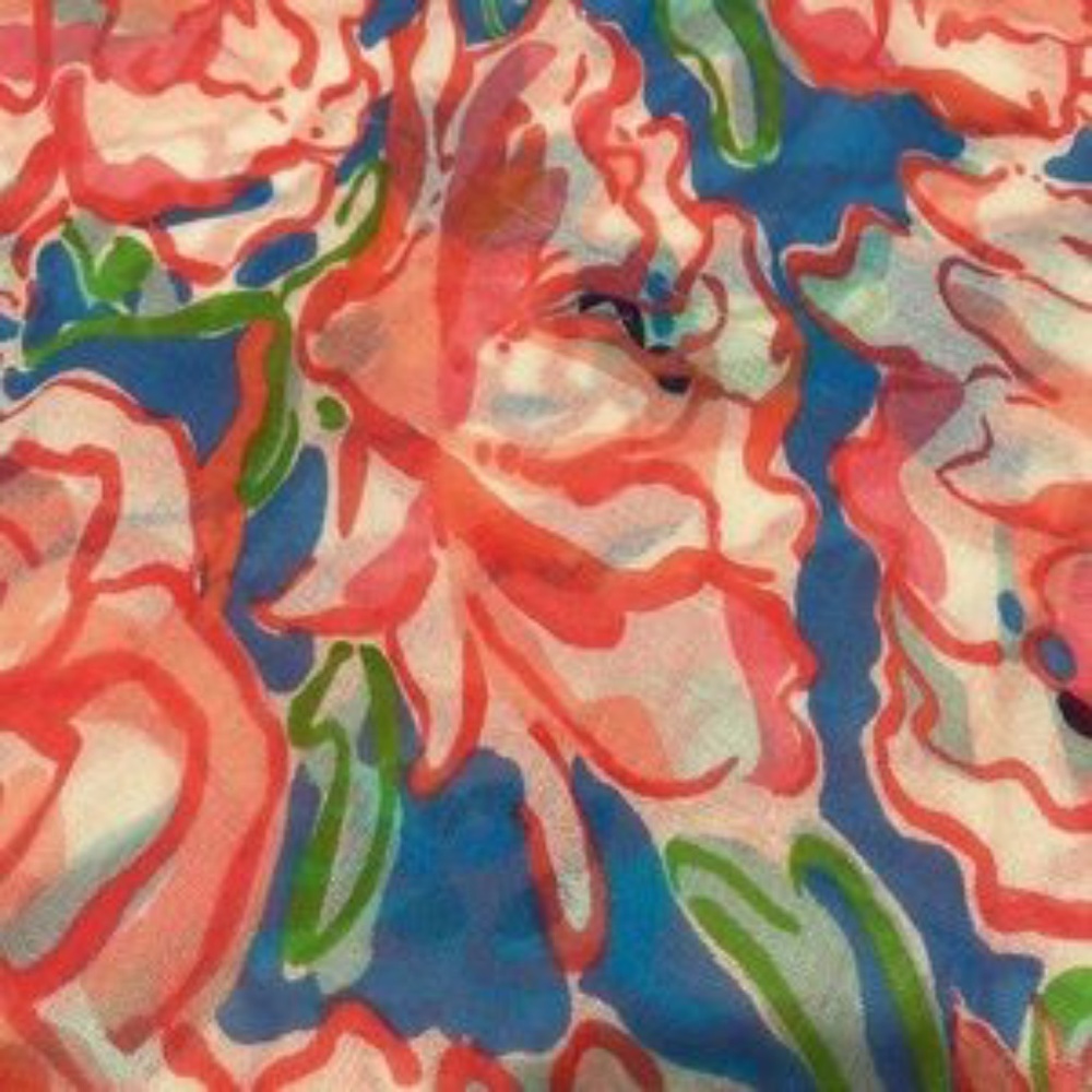 Lily Pulitzer  bright luscious floral scarf/wrap